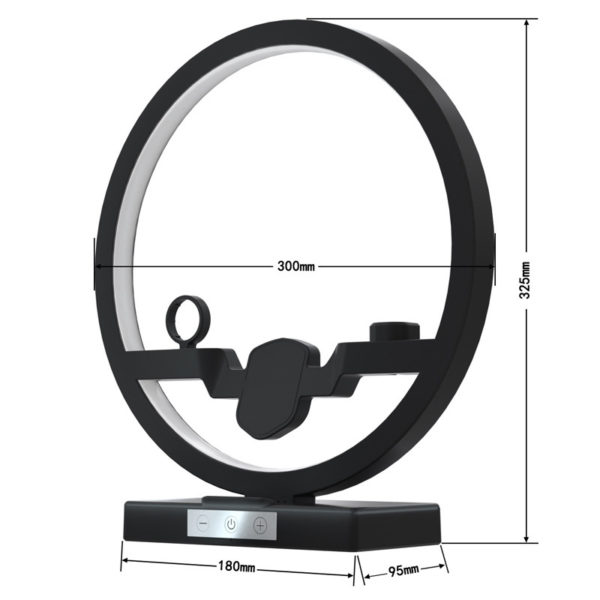 Wireless Charger Stand Table Lamp Touch Switch 10W Charger For Apple Watch Cell Phones Headphones - Image 7